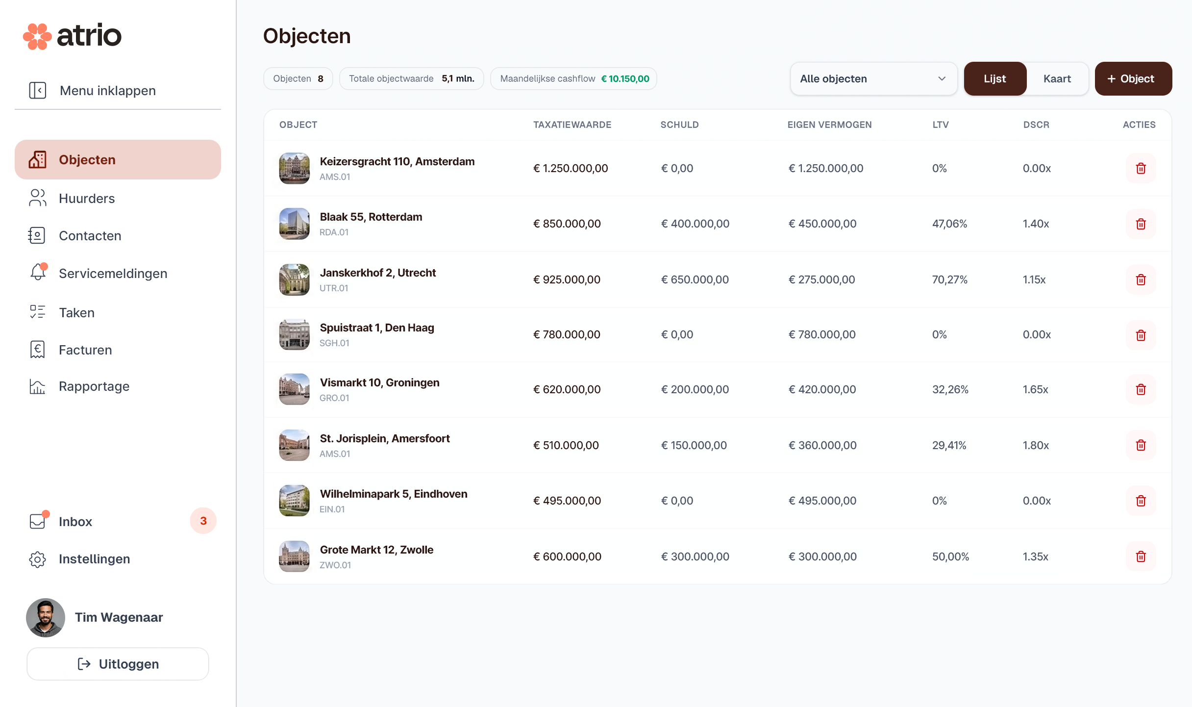 Atrio platform screenshot